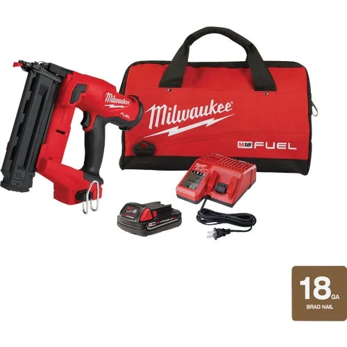2746-21CT Milwaukee M18 FUEL Brushless Cordless Brad Nailer Kit
