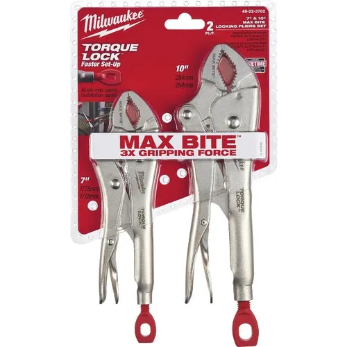 48-22-3702 Milwaukee Torque Lock Locking Pliers Set