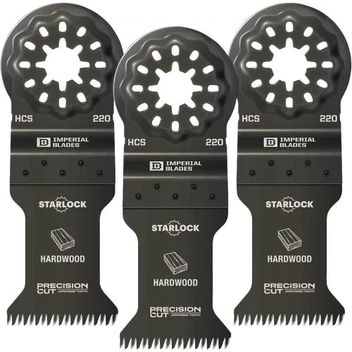 IBSL220-3 Imperial Blades Starlock Precision Wood Oscillating Blade