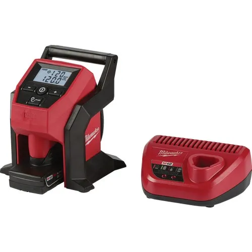 2475-21XC Milwaukee M12 Compact Cordless Inflator Kit
