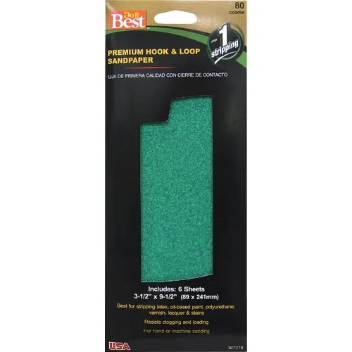 7243004 Do it Best Premium Hook and Loop Sandpaper