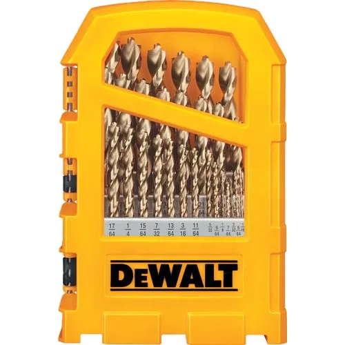 DW1969 DeWalt 29-Piece Pilot Point Heavy-Duty Drill Bit Set