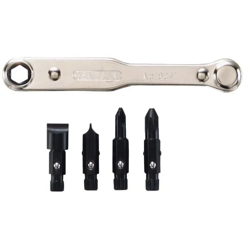 8071 General Tools Ratchet Offset Screwdriver Set