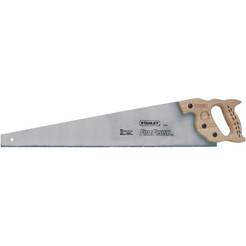 20-065 Stanley SharpTooth Finish Cut Hand Saw with Hardwood Handle