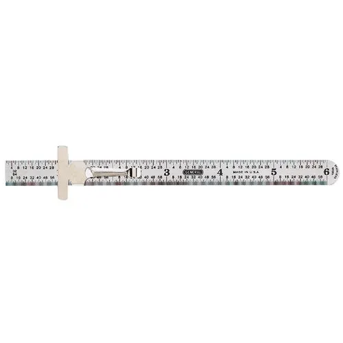 300/1 General Tools Industrial Flexible Straight Edge Rule with Pocket Clip