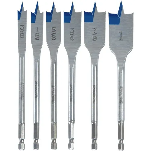 88886 Irwin Speedbor 6-Piece Spade Bit Set