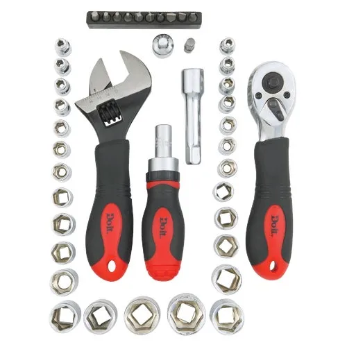 327859 Do it 43-Piece 1/4 In. & 3/8 In. Drive SAE/Metric Stubby Socket Set