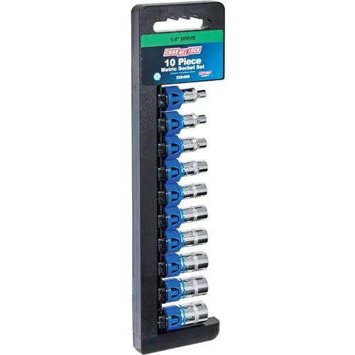 328499 Channellock 10-Piece 1/4 In. Drive Metric Socket Set