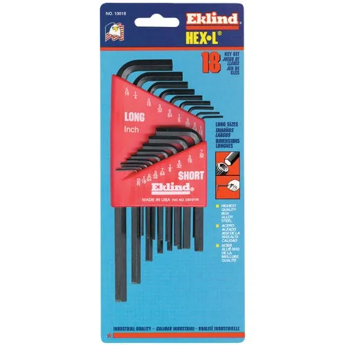 10018 Eklind 18-Piece Combination Hex Key Set