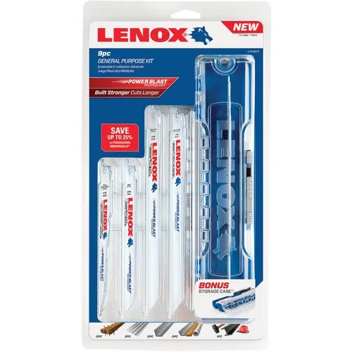 121439KPE Lenox 9-Piece General Purpose Reciprocating Saw Blade Set