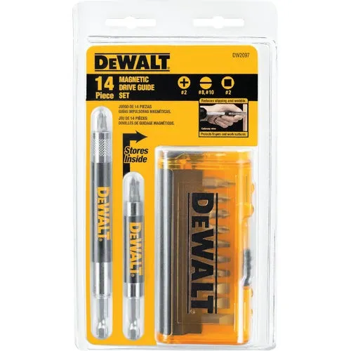 DW2097 DeWalt 14-Piece Magnetic Drive Guide Screwdriver Bit Set