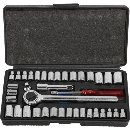 344400 Do it 40-Piece 1/4 In. & 3/8 In. Drive SAE/Metric Socket Set