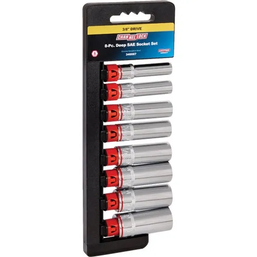 346667 Channellock 8-Piece 3/8 In. Drive Deep Socket Set