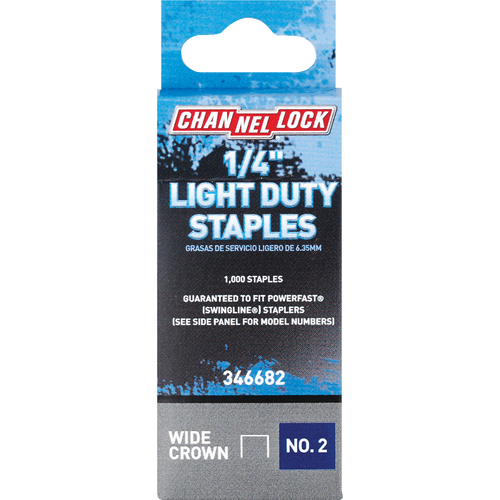 346673 Channellock No. 2 Light Duty Wide Crown Staple