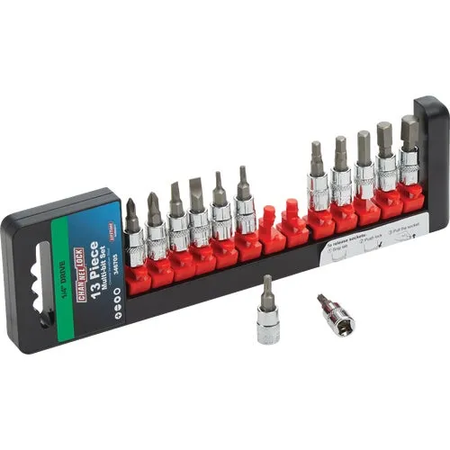 346705 Channellock 13-Piece 1/4 In. Drive Socket Bit Set
