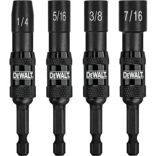 DWPVTDRV DeWalt Impact Ready 4-Piece Pivoting Magnetic Nutdriver Set