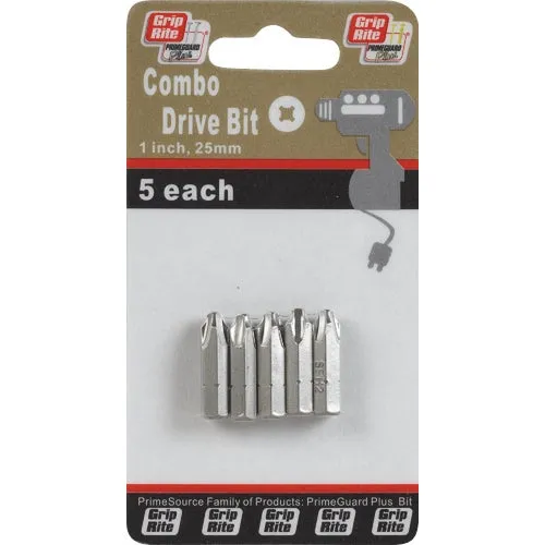 PCOMBOBIT1 Grip-Rite 1" Sq./Phillips Combination Insert Screwdriver Bit
