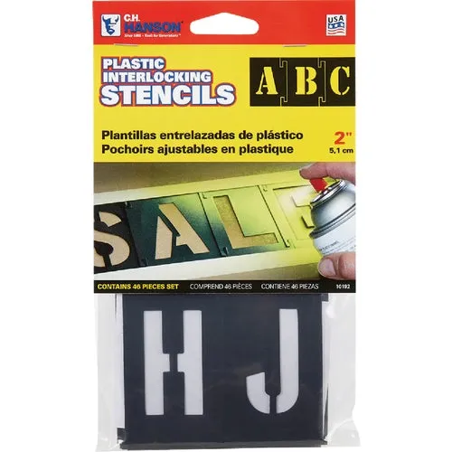10192 CH Hanson Plastic Stencil Set