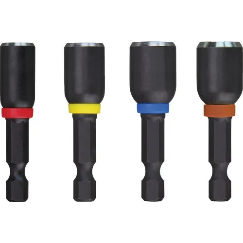 49-66-4562 Milwaukee Shockwave 4-Piece Impact Magnetic Nutdriver Bit Set