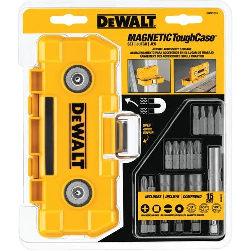 DWMTC15 DeWalt ToughCase With Screwdriver Bit Set