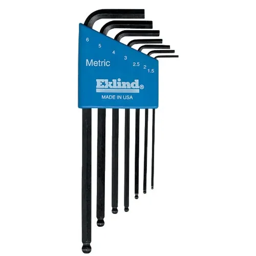 13607 Eklind 7-Piece Metric Ball-End Hex Key Set