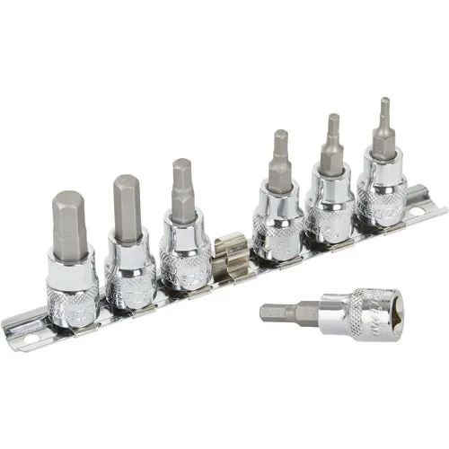 372234 Channellock 7-Piece 3/8 In. Drive Hex Socket Bit Set