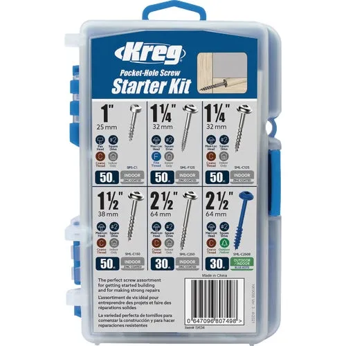SK04 Kreg Pocket Hole Screw Starter Kit