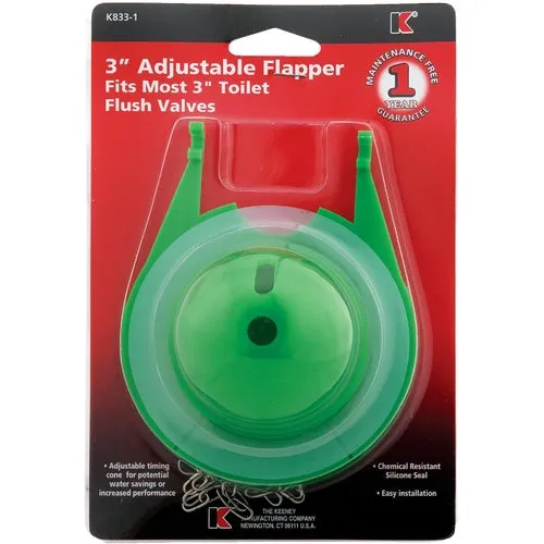 K833-1 Do it 3" Adjustable Toilet Flapper
