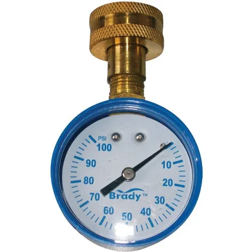 BTGIND CS-NL Low Lead Test Gauge 3/4" Brass Female Hose Thread Swivel