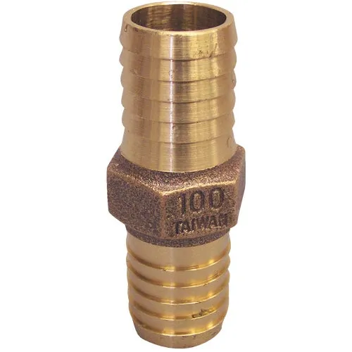 RBCPNL100 Low Lead Brass Hose Barb Insert Coupling