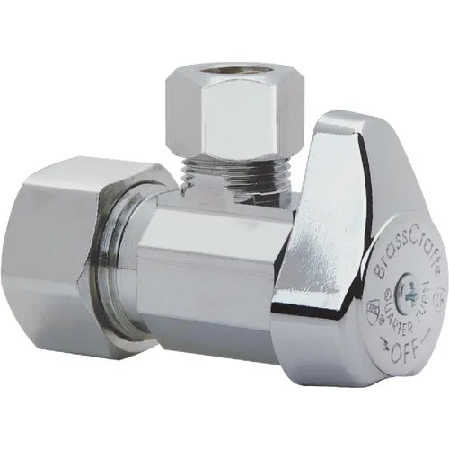 G2CR19X CD BrassCraft Compression x Compression Shut Off Angle Valve