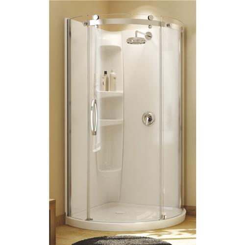 105760-000-001-101 Maax Olympia Corner Shower Door w/Base kits shower