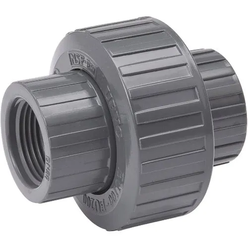 164-103 PVC Gray Threaded Union