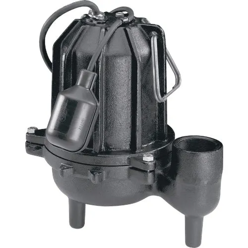 WCS50T Wayne Cast Iron Sewage Ejector Pump w/Piggyback Tether Switch