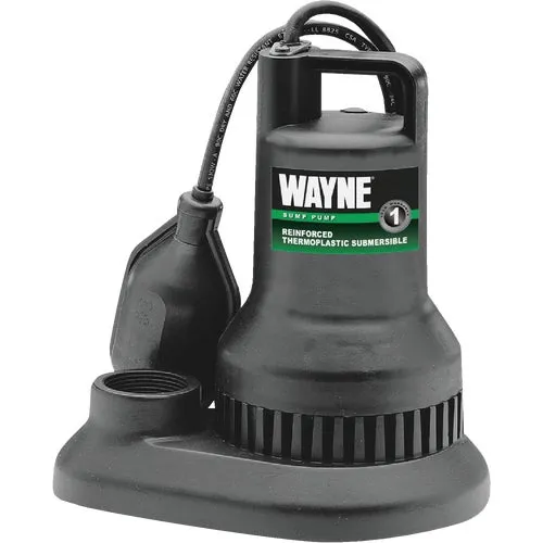 WST33 Wayne 1/3 HP Plastic Submersible Sump Pump