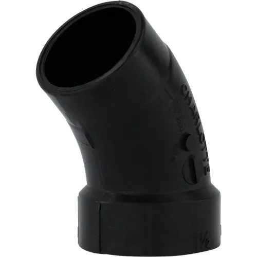 ABS 00323  0600HA Charlotte Pipe 45 Deg. Street ABS Elbow