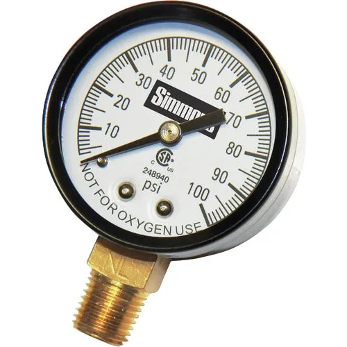 1308 Simmons Lead Free Pressure Gauge