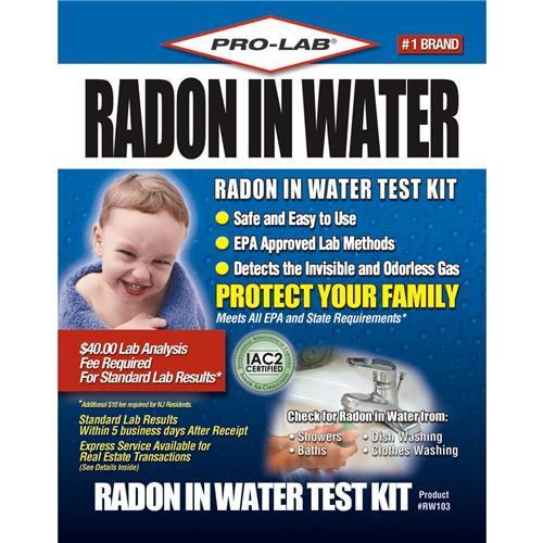RW103 Pro Lab Radon In Water Test Kit
