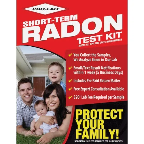 RA100 Pro Lab Radon Gas Test Kit