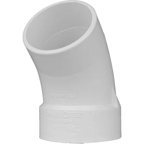 PVC 01323  0600HA Charlotte Pipe 45 Deg. Street PVC Elbow