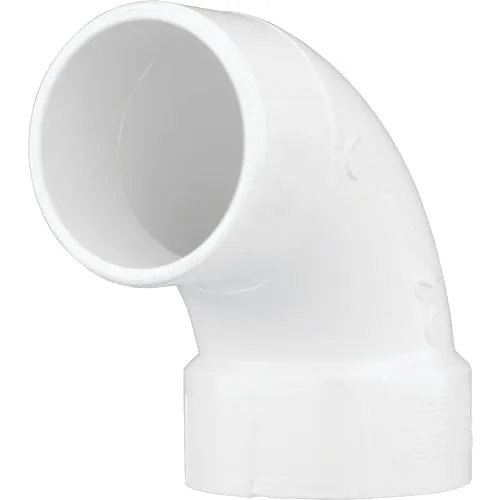 PVC 01302  0600HA Charlotte Pipe 90 Deg. Schedule 30 Street PVC Elbow