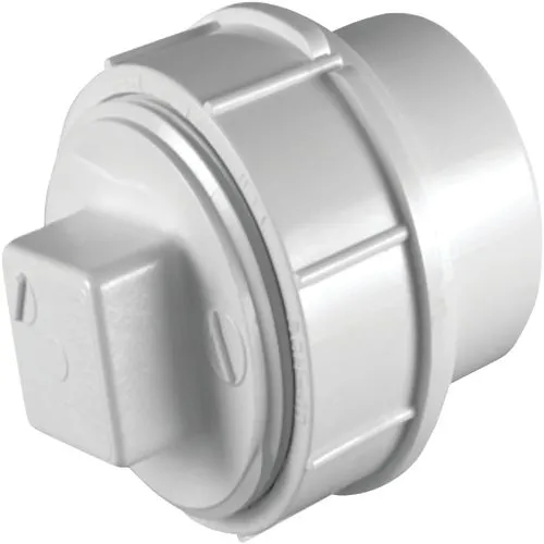 PVC 01105X 0600HA Charlotte Pipe Fitting Cleanout with Threaded Plug