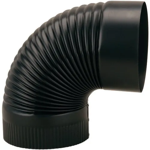 BM0023 Imperial Black Crimped Elbow