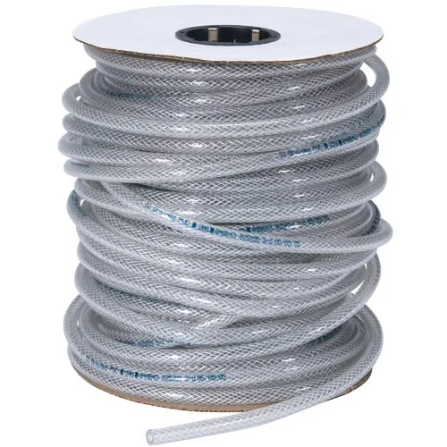 T12005001 Abbott Rubber Bulk Spool T12 Clear Braided PVC Tubing