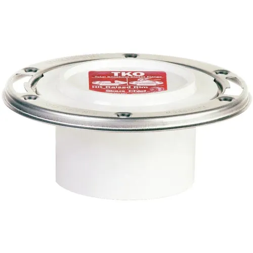 884-PTM Sioux Chief PVC Total Knockout Closet Flange With Stainless Steel Ring