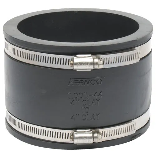 P1001-44 Fernco Flexible Coupling - Clay-to-Clay