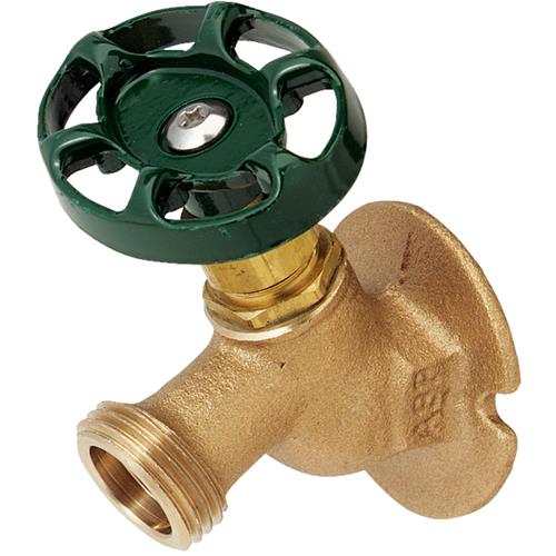 255LF Arrowhead Brass Sillcock Faucet Solid Flange Oval Handle