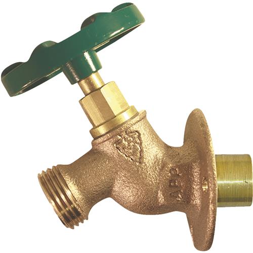255SWLF Arrowhead Brass Sillcock Faucet Solid Flange Copper Sweat