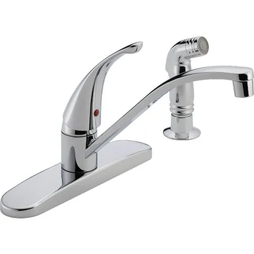 P188500LF Peerless Choice Single Lever Handle Kitchen Faucet with Chrome Sprayer Image