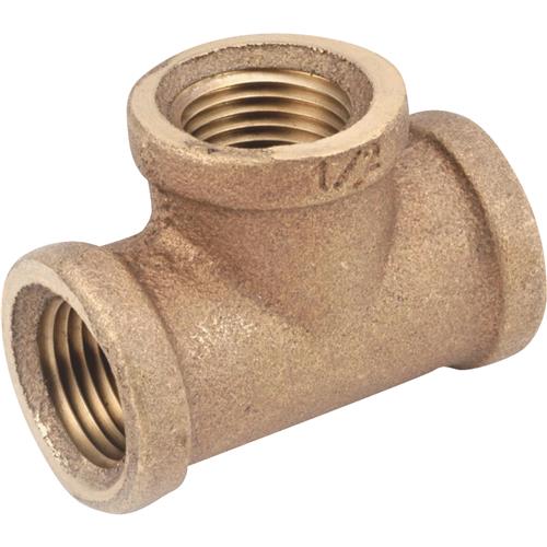 738101-16 Anderson Metals Red Brass Threaded Tee